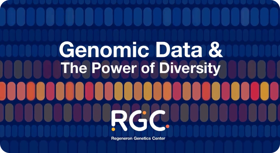 Video of Regeneron explaining how collaboration accomplishes genomic diversity. 
